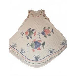 Jessica Taylor Sleeveless Fish Print Dress